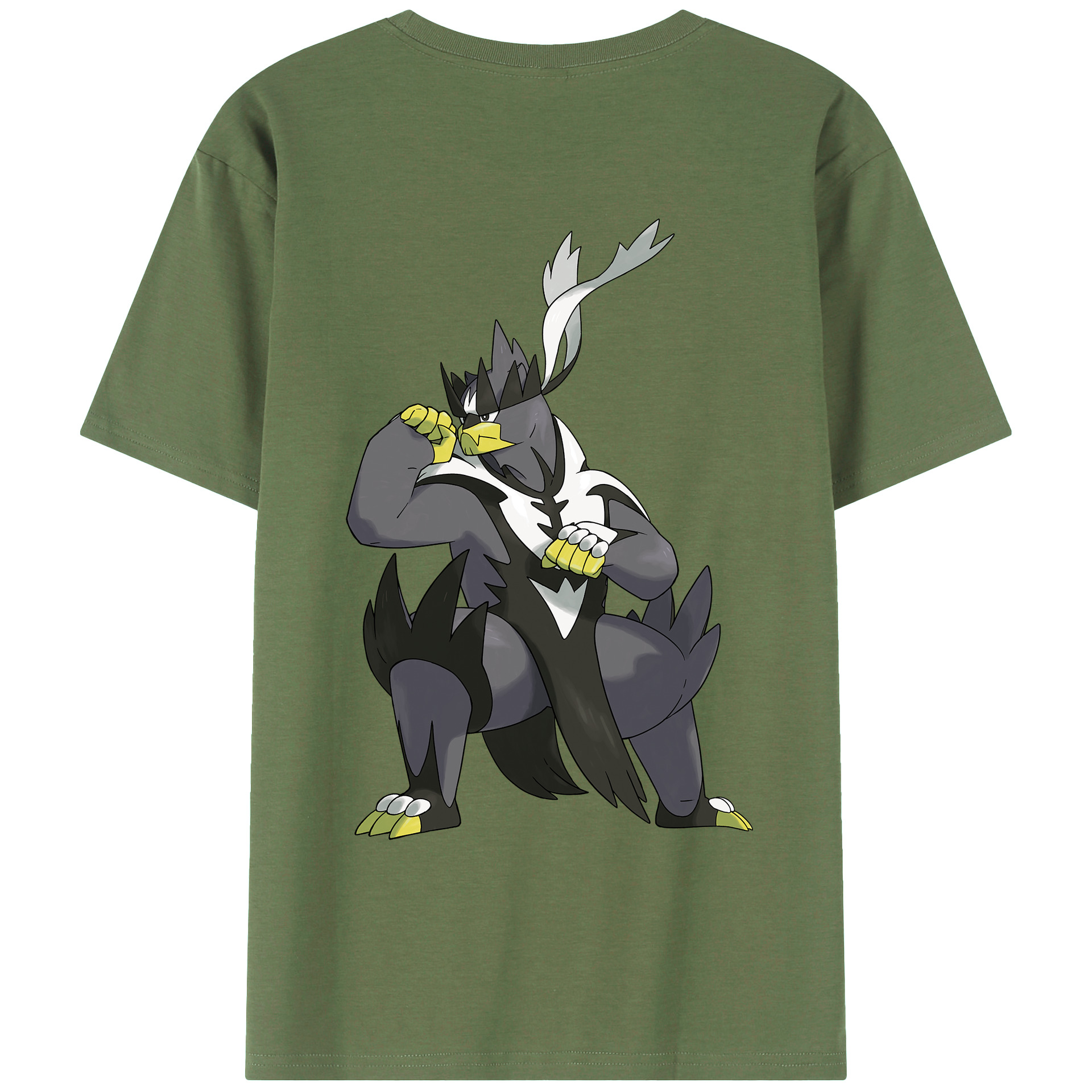 （画像用） ポケットモンスター Pokémon 綿100％ メンズ半袖Tシャツ（バックプリント） 通気性